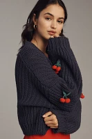 The Alicia 3D Cropped Cardigan Sweater by Maeve