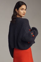 The Alicia 3D Cropped Cardigan Sweater by Maeve