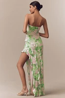 AFRM Siobhan Strapless Mesh Maxi Dress