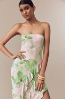 AFRM Siobhan Strapless Mesh Maxi Dress