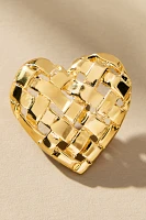 Christina Caruso Woven Heart Earrings