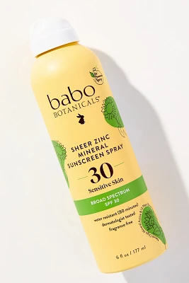 Babo Botanicals SPF 30 Sheer Zinc Mineral Sunscreen Spray