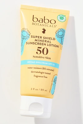 Babo Botanicals SPF 50 Super Shield Mineral Sunscreen Lotion