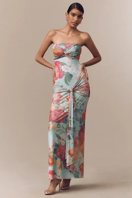 AFRM Rosalie Strapless Drop-Waist Maxi Dress