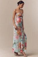 AFRM Rosalie Strapless Drop-Waist Maxi Dress