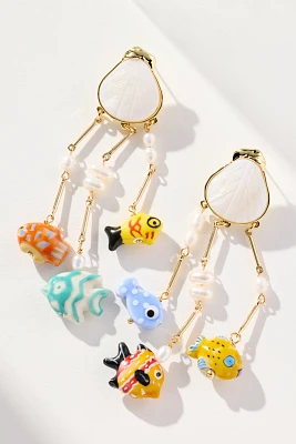Mignonne Gavigan Calista Luxe Fish Dangle Earrings
