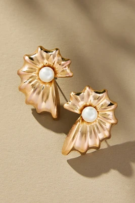 Pearl Shell Post Earrings