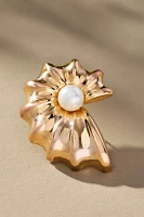 @heynasreen Pearl Shell Post Earrings