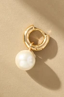 @heynasreen Pearl Drop Huggie Earrings