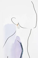 @heynasreen Pearl Drop Huggie Earrings
