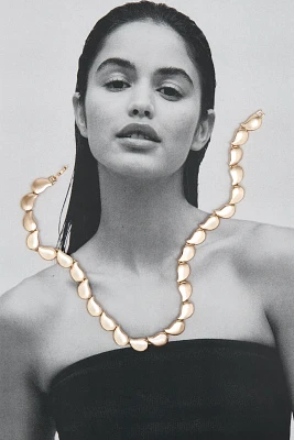 Sculptural Bean Collar Necklace