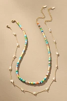 Beaded Soleil Necklaces, Set of 2