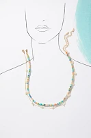 Beaded Soleil Necklaces, Set of 2