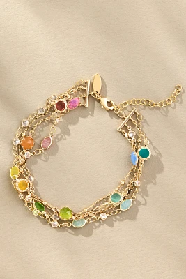 Layered Crystal Bracelet