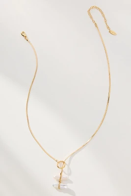 Pearl Lariat Slider Necklace