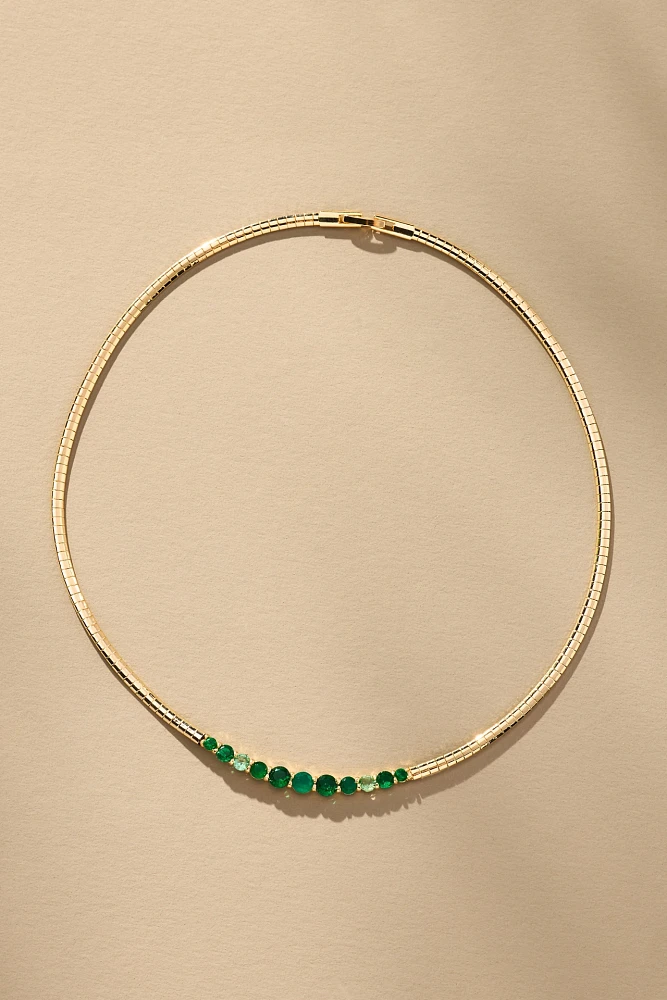 Crystal Collar Snake Chain Necklace