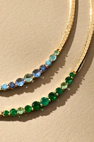 Crystal Collar Snake Chain Necklace