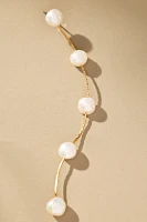 Ettika Dripping Pearl Delicate Drop Earrings