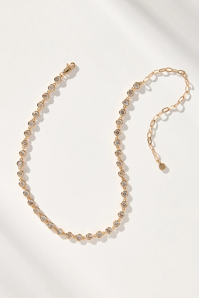 Ettika Crystal Disc Link Necklace