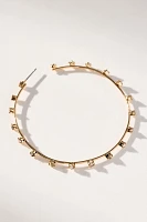 Ettika Simple Spark Crystal Hoop Earrings