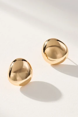 Ettika Polished Pebble Stud Earrings