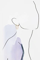 Ettika Double Piercing Chain Dangle Earrings
