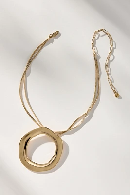 Ettika Open Circle Pendant Necklace