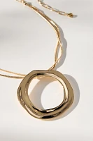 Ettika Open Circle Pendant Necklace