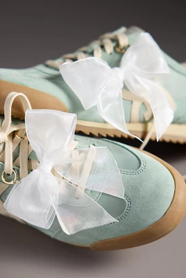Organza Bow Shoe Charms