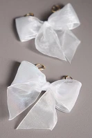 Organza Bow Shoe Charms