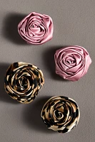 Satin Rose Shoe Charms