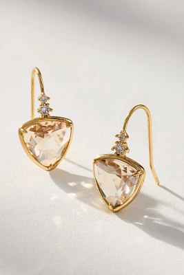 Faceted Stone Drop Earrings