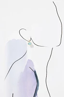 Faceted Stone Drop Earrings
