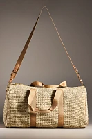 Stoney Clover Lane Raffia Duffle Bag