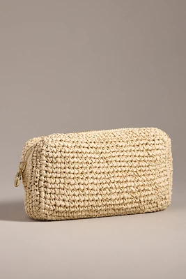 Stoney Clover Lane Raffia Small Pouch