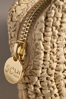 Stoney Clover Lane Raffia Small Pouch