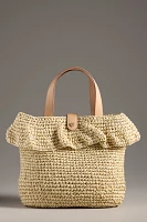 Stoney Clover Lane Raffia Ruffle Tote