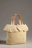 Stoney Clover Lane Raffia Ruffle Tote