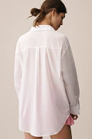 Romi Basha Long-Sleeve Embroidered Seashell Tunic Top