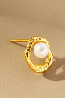 Jackie Mack Molten Pearl Perla Post Earrings