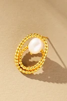 Jackie Mack Rope Pearl Cassiopeia Post Earrings