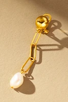 Jackie Mack Mismatched Pearl Chain Drop Earrings