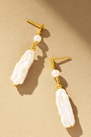 Jackie Mack Molten Pearl Drop Earrings