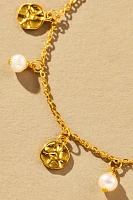 Jackie Mack Pearl Coin Charm Vesper Bracelet