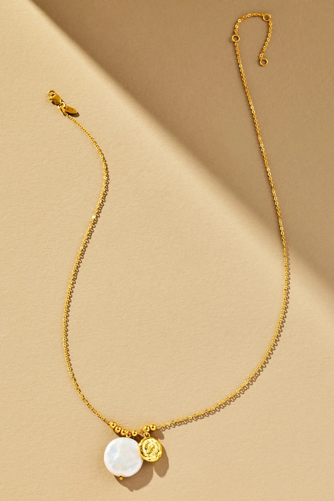 Jackie Mack Pearl Charm Elysia Necklace