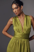 DIARRABLU Mailys Plunge Convertible Wrap Maxi Dress
