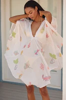 Pranella Yulia Treasure Island Printed Mini Cover-Up Kaftan