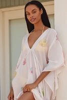 Pranella Yulia Treasure Island Printed Mini Cover-Up Kaftan