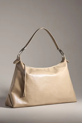 Melie Bianco Faux-Leather Slouchy Bag