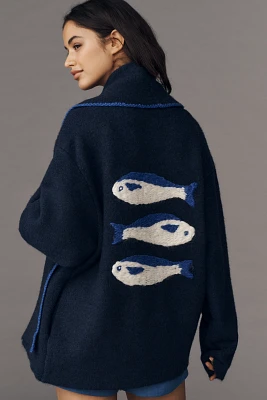 The Mariel 3D Icon Longline Cardigan Sweater
